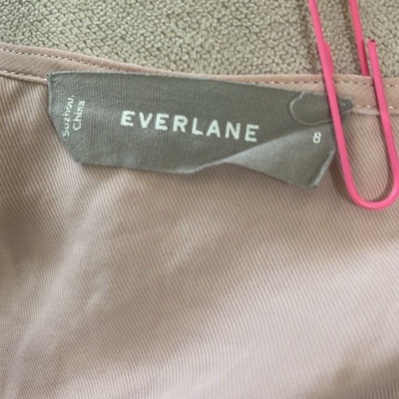 Everlane Pink Wrap Sundress V nevk Neck Mini dusty pink 8 - Picture 4 of 5